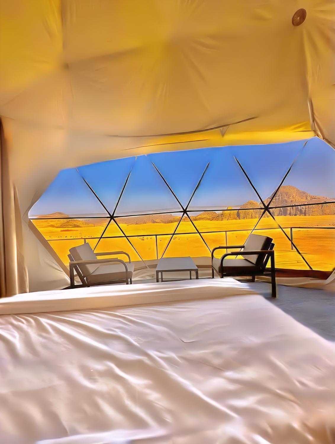 Titanic Camp Bed & Breakfast Wadi Rum Exterior foto